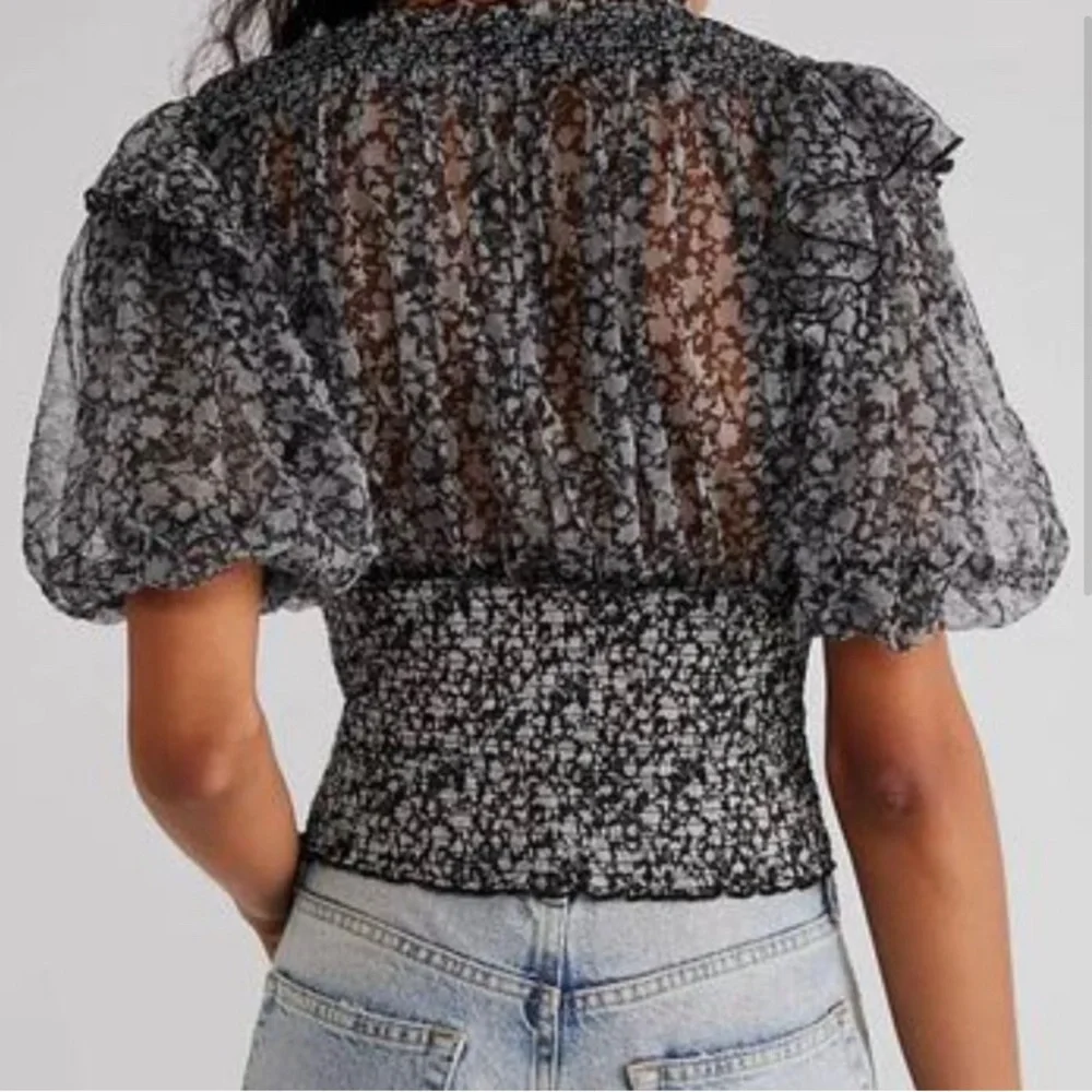 Free People sheer chiffon
